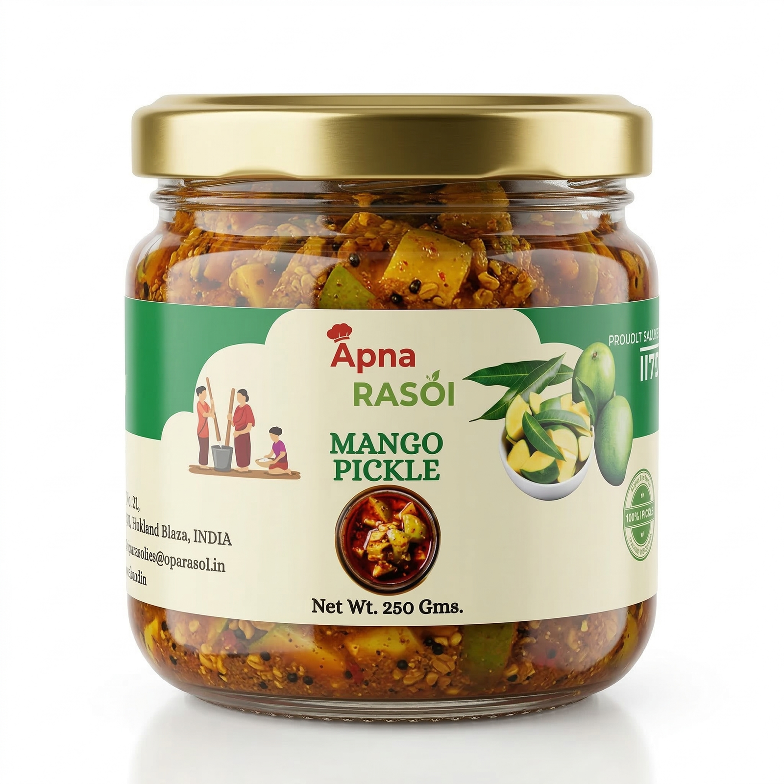 Homemade Dried Mango Pickle