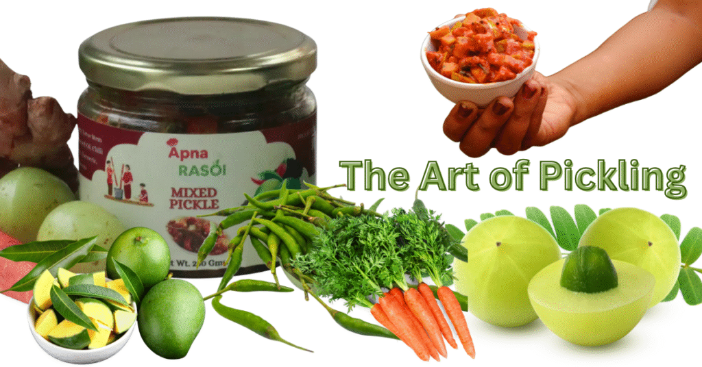 how homemade mixed pickle is made