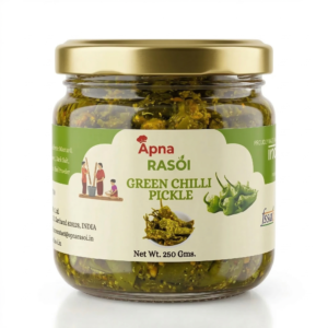 Homemade Green Chilli Pickle by Apna Rasoi