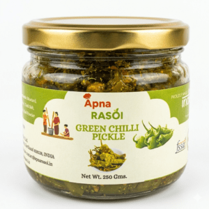Homemade Green Chilli Pickle
